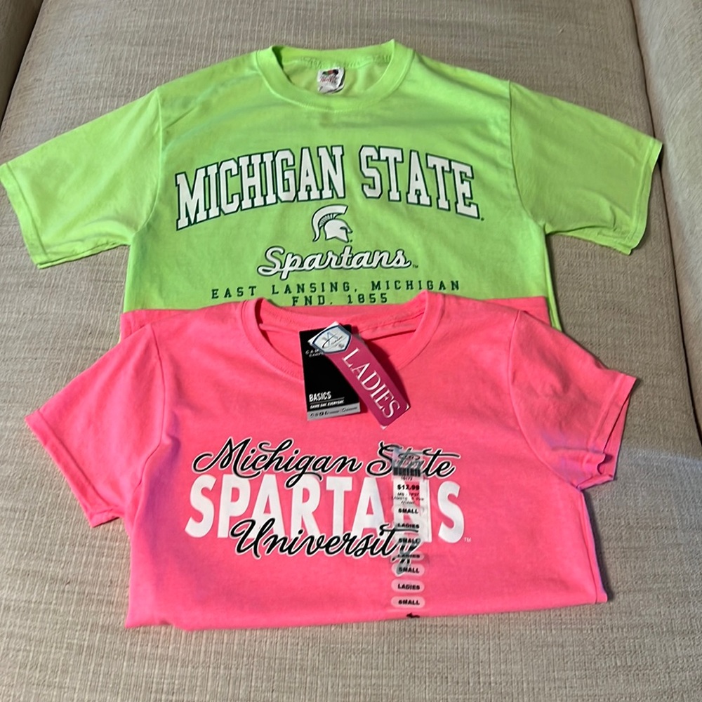 2- Michigan State T-shirts